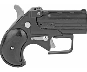 Bearman Industries, Big Bore Derringer with Guardian Package, 9MM, 2.75" Barrel, Alloy, Black, Synthetic Grips, Fixed Sights, 2 Rounds, Cable Gun Lock Included, Does Not Include Extractor