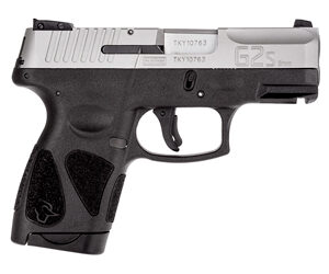 aurus, G2S, Striker Fired, Semi-automatic, Polymer Frame Pistol, Sub-Compact, 9MM, 3.25" Barrel, Matte Finish, Silver Slide, Black Frame, Fixed Front Sight With Adjustable Rear, 7 Rounds, 2 Magazines
