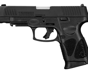 Taurus, G3XL, Striker Fired, Semi-automatic, Polymer Frame Pistol, Compact, 9MM, 4" Barrel, Matte Finish, Black, Fixed Front Sight with Drift Adjustable Rear Sight, Trigger Safety, Integrated Picatinny Rail, 12 Rounds, 2 Magazines