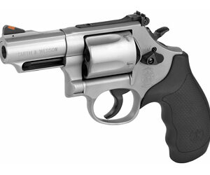 Smith & Wesson, Model 69, Combat Magnum, Double Action/Single Action, Metal Frame Revolver, K-Frame, 44 Magnum, 2.75" Barrel, Stainless Steel, Rubber Grips, Adjustable Sights, 5 Rounds