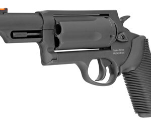 Taurus, Judge, Double Action, Metal Frame Revolver, Medium Frame, 410 Bore/45LC, 3" Chamber, 3" Barrel, Steel, Oxide Finish, Black, Rubber Grips, Fixed Sight, 5 Rounds
