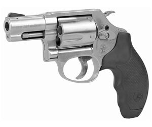 Smith & Wesson, Model 60, Double Action, Metal Frame Revolver, J-Frame, 357 Magnum, 2.125" Barrel, Stainless Steel, Satin Finish, Silver, Rubber Grips, Fixed Sights, 5 Rounds
