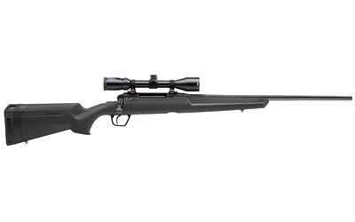 Savage, Axis XP, Bolt Action Rifle, 350 Legend, 18" Barrel, Matte Finish, Black, Black Polymer Stock, Detachable Box Magazine, Includes Weaver 3-9x40 Scope, 4 Rounds, Right Hand
