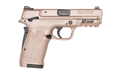 Smith & Wesson, M&P 380 SHIELD EZ M2.0, Internal Hammer Fired, Semi-automatic Pistol, Polymer Frame Pistol, Micro-Compact, 380ACP, 3.675" Barrel, Cerakote Finish, Rose Gold, 3-Dot Sights, Manual Thumb Safety, 8 Rounds, 2 Magazines