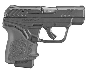 Ruger, LCP II, Double Action Only, Semi-automatic, Polymer Frame Pistol, Sub-Compact, 22LR, 2.75" Barrel, Stainless Steel Barrel, Black Oxide Finish, Black, Hogue Grip Sleeve, Integral Fixed Sights, Manual Safety, 10 Rounds, 1 Magazine, Right Hand