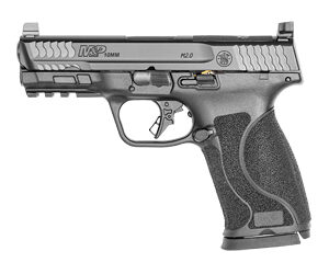 Smith & Wesson, M&P M2.0, Striker Fired, Semi-automatic, Polymer Frame Pistol, Full Size, 40 S&W, 4.25" Barrel, Armonite Finish, Black, Fixed Sights, No Magazine Safety, 15 Rounds, 2 Magazines