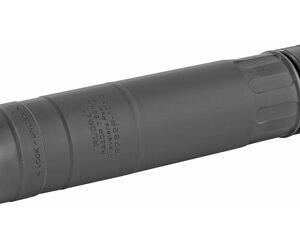 Rugged Suppressors, Razor 762 Rifle Suppressor, 7.62mm Rated Up to 300 Rem Ultra Magnum, Diameter 1.5", Length 6.4", Weight 15.3 oz, Black Cerakote Finish, Stellite Core Baffles, Made of 17-4 PH Stainless, Includes 5/8x24 Flash Hider