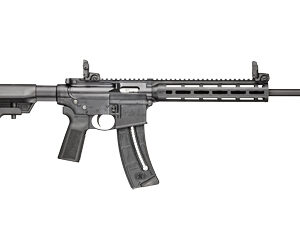 Smith & Wesson, M&P 15-22 Sport, Semi-automatic Rifle, AR, 22LR, 16.5" Barrel, Threaded 1/2X28, A2 Flash Hider, Matte Finish, Black, B5 Systems Stock and Grip, 10" M&P M-LOK Slim Handguard, Magpul Flip-Up Front and Rear Sights, 25 Rounds, 1 Magazine