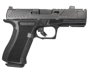 Shadow Systems, CR920XP Elite, Striker Fired, Semi-automatic Pistol, 3.65" Black Spiral Compensated Barrel, Polymer Frame, Nitride Finish, Black, Front Tritium Sight, Trigger Safety, 15 Rounds, 2 Magazines, Includes Range Bag and Optics Kit