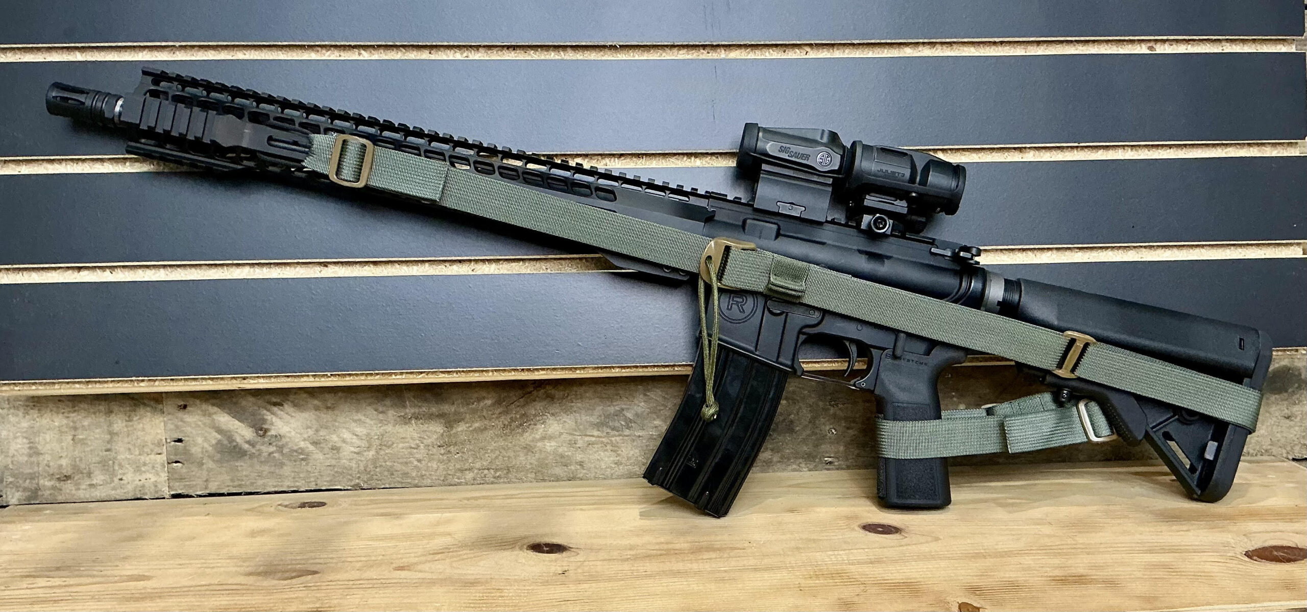 Radical Firearms, RF-15, *Upgraded, Semi-automatic, AR, 223 Remington/556NATO, 16" Threaded Socom Profile Barrel, Anodized Finish, Black, Mid Length Gas System, A2 Flash Hider, 15" M-LOK Free FLoat Handguard, B5 Systems Stock and Grip, 30 Rounds, 1 Magazine - Image 2
