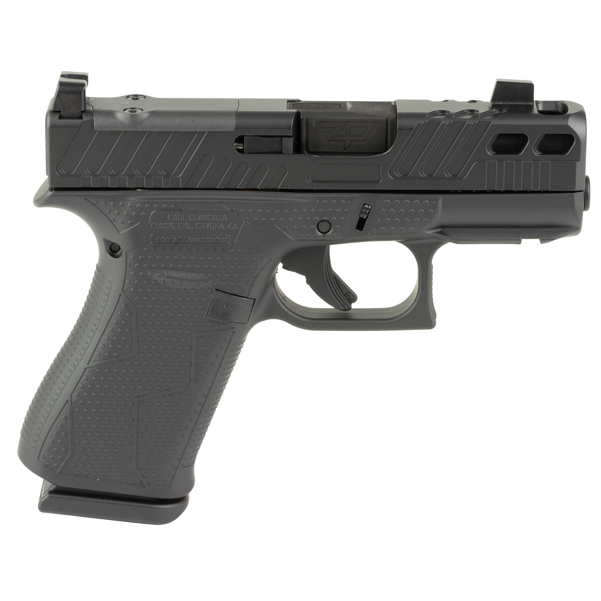 GLOCK, 43X, M.O.S, Sub-Compact, 9MM, Zaffiri Precision Ported Barrel and Slide, - Image 3