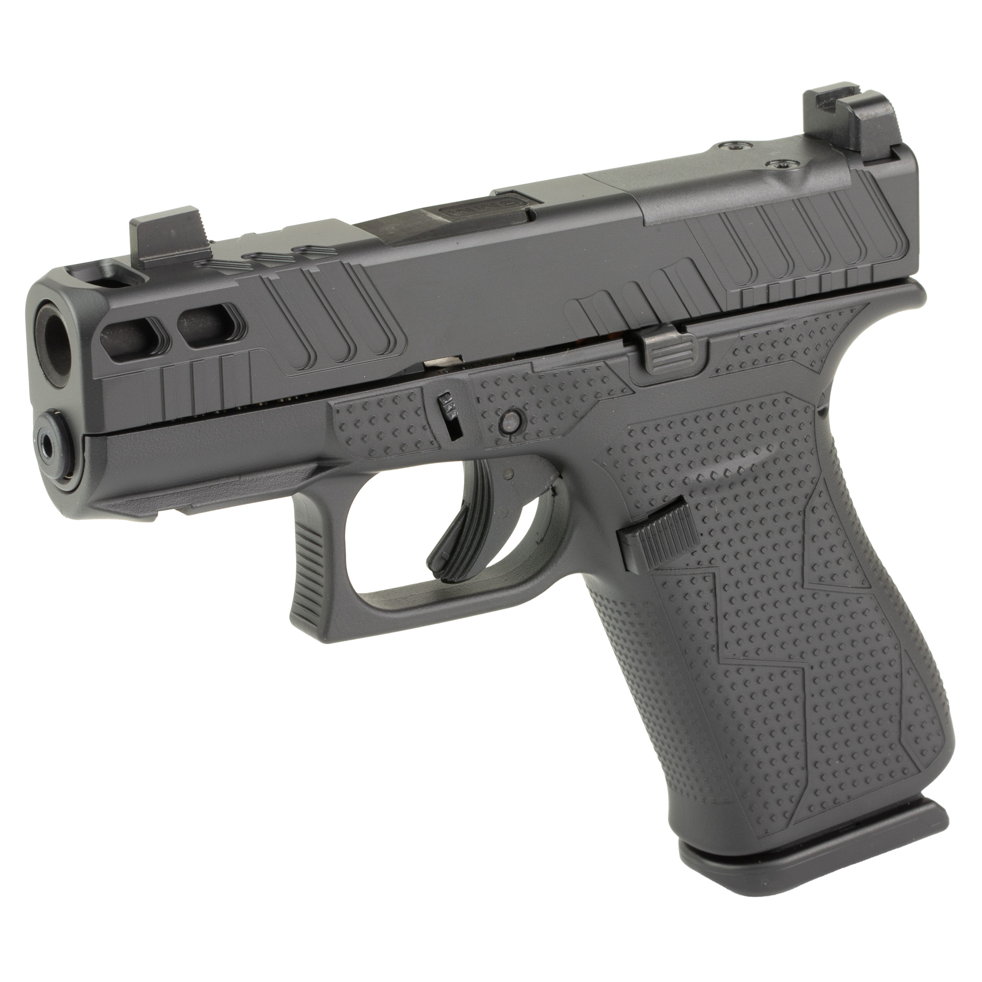 GLOCK, 43X, M.O.S, Sub-Compact, 9MM, Zaffiri Precision Ported Barrel and Slide,