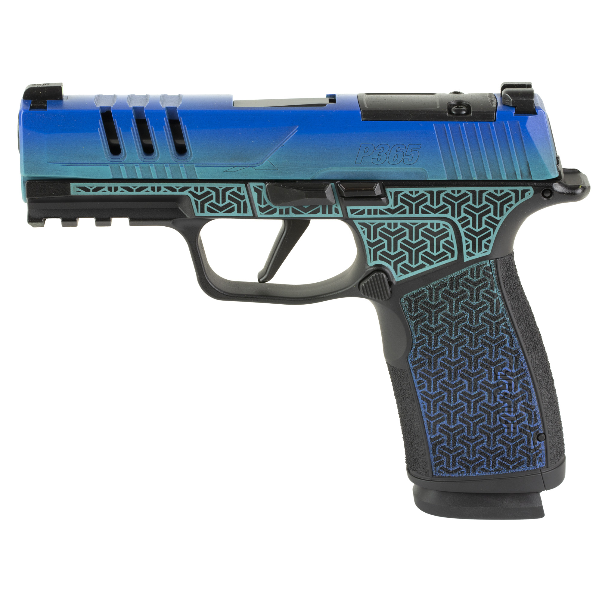 Sig Sauer, P365, XMacro, 9MM, Custom Galactic June Bug Cerakote Finish by Shark Coast Tactical - Image 3