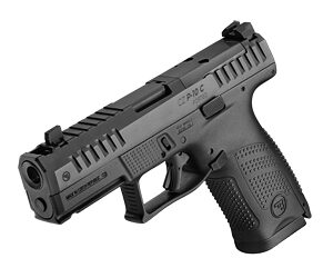 CZ, P-10 C OR Ported, Semi-automatic, Double Action/Single Action, Polymer Frame Pistol, Compact, 9MM, 4" Ported Barrel, Integrated Compensator, Black, Optics Ready Slide, Contrast Luminescent 3 Dot Sights, Trigger Safety, 15 Rounds, 2 Magazines