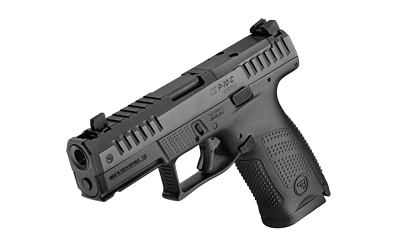 CZ, P-10 C OR Ported, Semi-automatic, Double Action/Single Action, Polymer Frame Pistol, Compact, 9MM, 4" Ported Barrel, Integrated Compensator, Black, Optics Ready Slide, Contrast Luminescent 3 Dot Sights, Trigger Safety, 15 Rounds, 2 Magazines