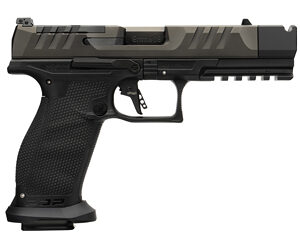 Walther, PDP PRO-X, Semi-automatic, Striker Fired, Polymer Frame Pistol, Full Size, 9MM, 4.6" Barrel, 1/2x28 Threaded, Tenifer Finish, Black, Adjustable Sights, Optics Ready, 20 Rounds, 3 Magazines, Includes Parker Mountain Machine Compensator