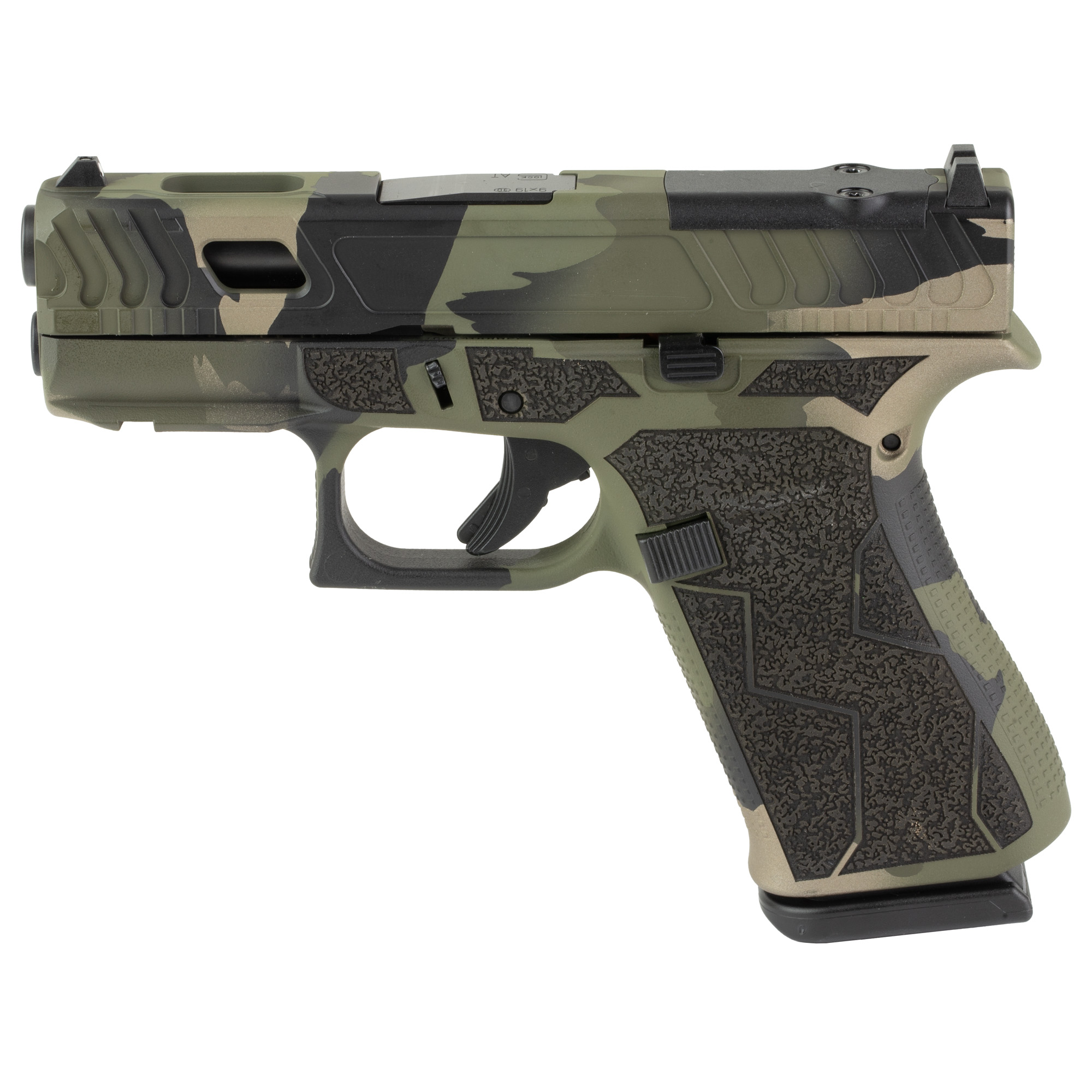 GLOCK, 43X, M.O.S, 9MM, Custom M81 Torn Camo Cerakote Finish by Shark Coast Tactical - Image 2