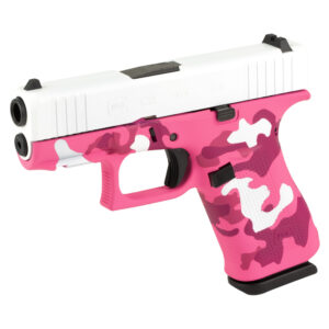 GLOCK, 43X, Semi-automatic, 9MM, Custom Pink Commando Camo Cerakote Finish by Skydas