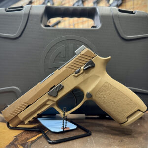 (USED) Sig Sauer, P320, M17, 9MM, 4.7" Barrel, Coyote Tan, Optics Ready, 3 Magazines,
