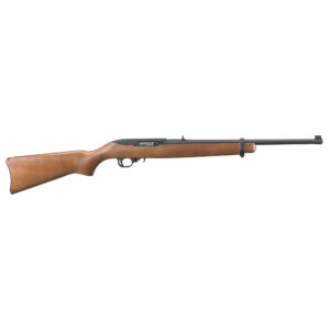 Ruger, 10/22 Carbine, Semi-automatic Rifle, 22 LR, 18.5" Barrel, Satin Black Finish, Alloy Steel, Hardwood Stock