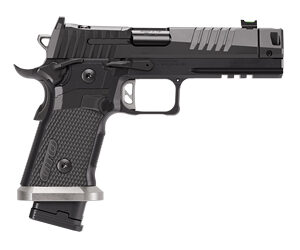 Sig Sauer, P211, Semi-automatic, Single Action Only, Metal Frame Pistol, Full Size, 9MM, 4.4" Barrel, MACH3D Compensator, Nitron Finish, Black, Sig-Loc Pro Footprint Optics Ready Slide, Fiber Optic Sights, Flared Magwell, 3 Magazines, (2)-21 Round & (1)-23 Round