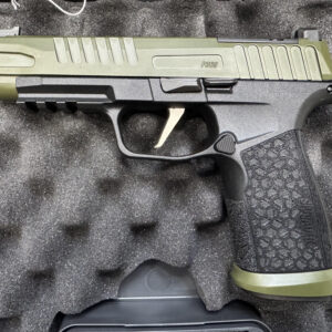 Sig Sauer, P365 Fuse, 9MM, 4.3" Barrel, Cerakote Finish, Crocodile Green, Sig Sauer LXG Grip