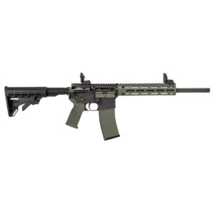 Tippmann Arms Company, M4-22 LTE Accent, Semi-automatic Rifle, AR, 22 LR, 16", Black with Olive Drab Green Accents,