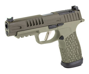 Sig Sauer, P365 Fuse, Semi-automatic, Polymer Frame Pistol, Compact, 9MM, 4.3" Barrel, Custom 2-Tone Green Cerakote Finish by Shark Coast Tactical, Sig Sauer LXG Grip, Fiber Optic Front and Low Profile Combat Rear Sights, 3 Magazines, (2)-21 Round Magazines and (1)-17 Round Magazine