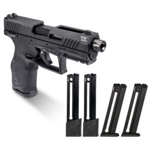 Taurus USA, TX22, Semi-automatic, 22 LR, 4.6" Barrel, 1/2X28 Thread Pattern, 5 Magazines, (2)-22 Round & (3)-16 Round