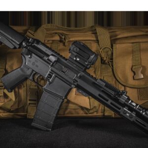 Shark Coast Tactical SCC04038MNB-P Midnight Bundle 5.56 NATO 30+1 10.50" Black Melonite Threaded Barrel, Black Cerakote Aluminum Receiver w/Picatinny Rail, M-LOK Handguard, Black Cerakote Polymer Magpul SL-K, StreamLight ProTac Rail Light, Vortex Sprax