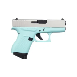 Glock G43 USA 9mm 3.39'' 6-Rd Robin's Egg Blue & Aluminum Pistol