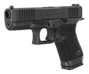 GLOCK, 19 Gen 6, Semi-automatic, Striker Fired, Polymer Frame Pistol, Compact, 9MM, 4.02" Barrel, DLC Finish, Fixed Sights, Optics Ready System, 15 Rounds, 3 Magazines