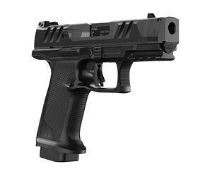 Walther, PDP F-Series Pro-X, Semi-automatic, Striker Fired, Polymer Frame Pistol, Compact, 9MM, 4" Barrel, Parker Mountain Machine Compensator, Tenifer Finish, Black, Optics Ready, Adjustable Sights, 18 Rounds, 3 Magazines