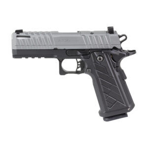 Live Free Armory, Apollo 11 V2, Semi-automatic, Metal Frame Pistol, 1911, Compact, 9MM, 4.15" Barrel, Cerakote Finish, Gray Slide, Black Frame, Tritium Front Sights, 18 Rounds, 1 Magazine